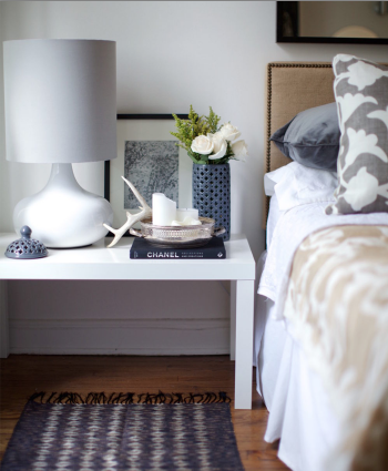 Neutral Bedroom with Pattern