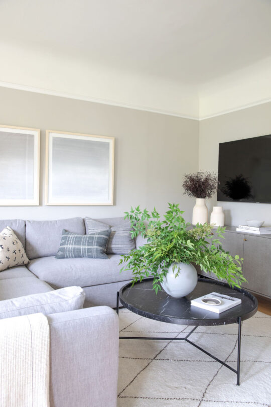 Crystal Palecek Design. Sophisticated Neutral Living Room.